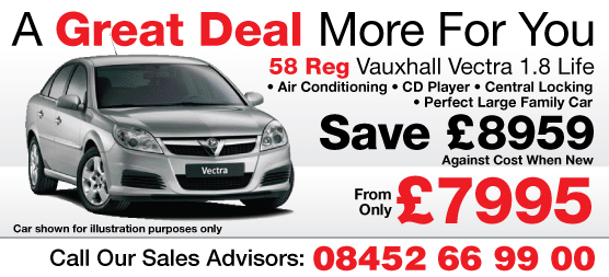 Vauxhall Vectra Design 08 Reg Offer