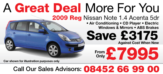 Nissan Note 09 Reg Offer