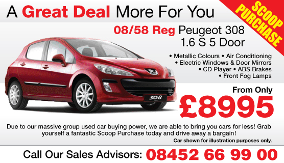 Peugeot 308 1.6 S Diesel 58 Reg Offer